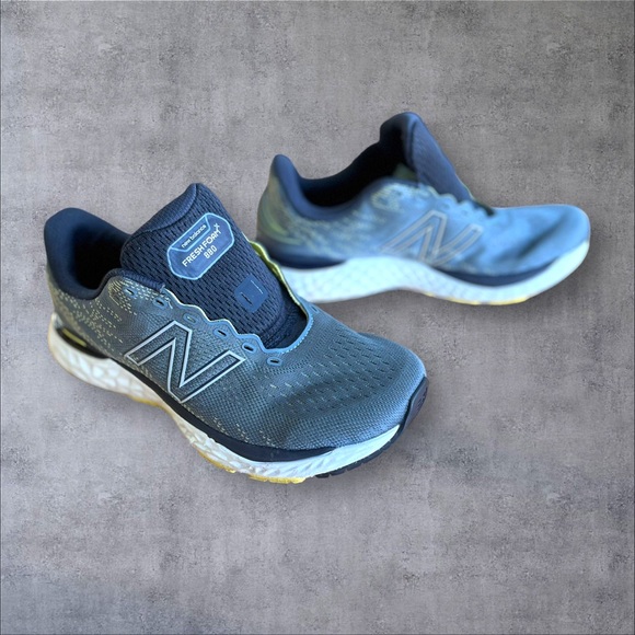 New Balance Ocean Gray/Yellow Sneakers Sz 8.5 D - Picture 5 of 16